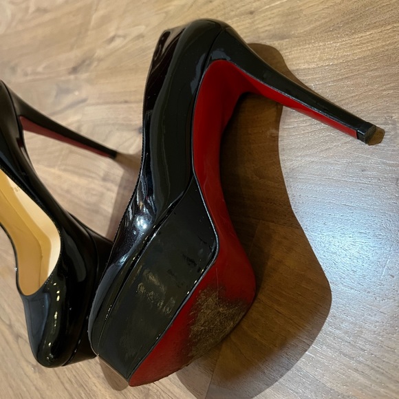 Christian Louboutin  platform pumps heels black  size 38 really good condition - Picture 6 of 9
